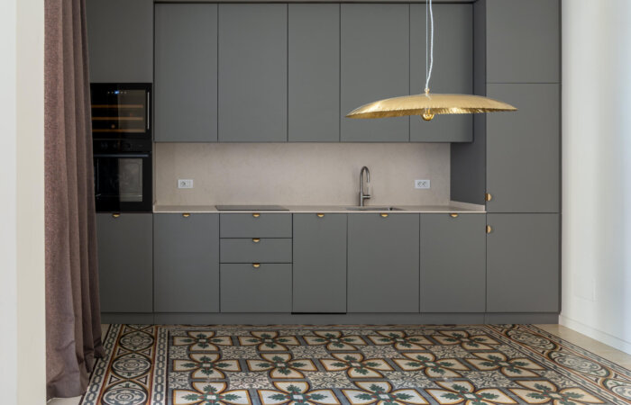 cucina su misura grigia - Coletta Ebanisteria Bari